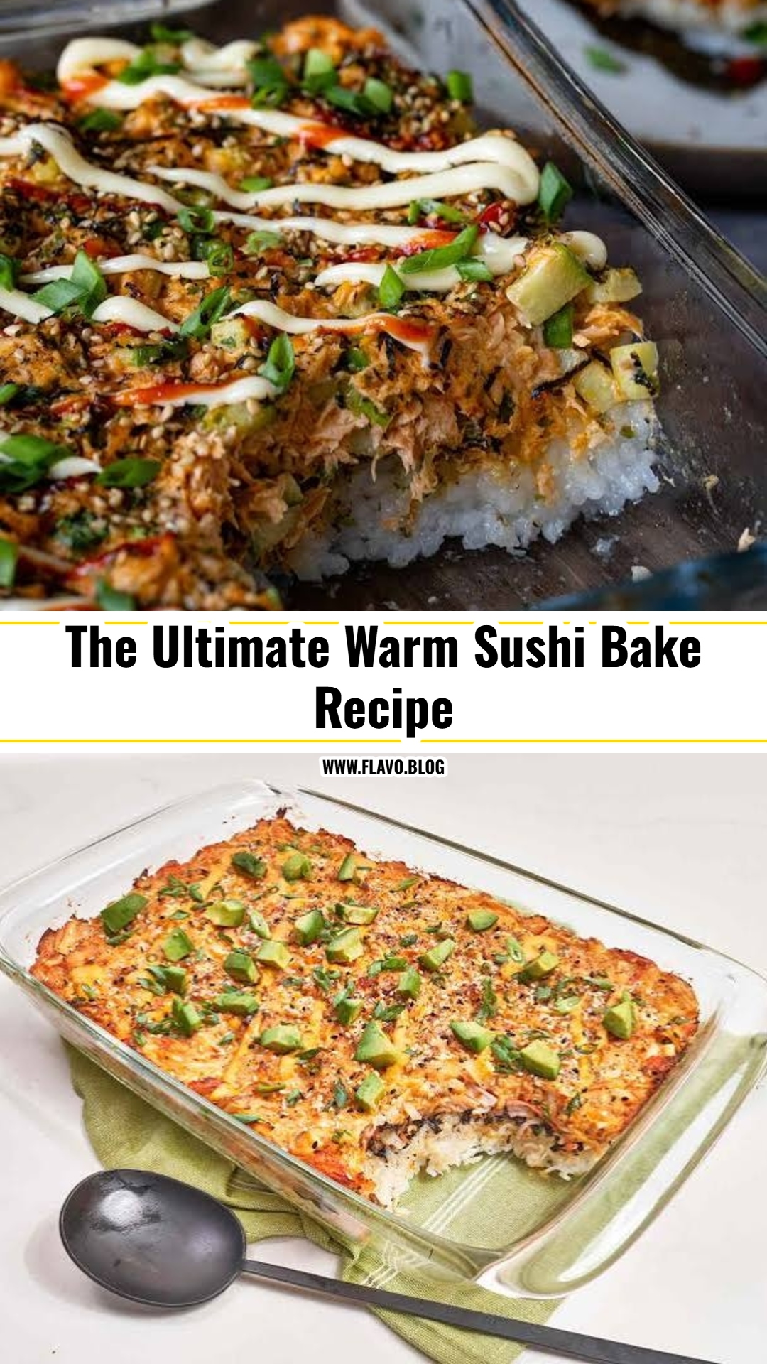 Easy Creamy Sushi Bake Recipe
