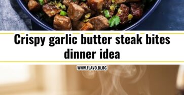 Easy garlic butter steak bites in ten minutes