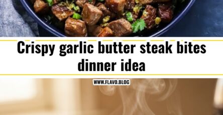Easy garlic butter steak bites in ten minutes