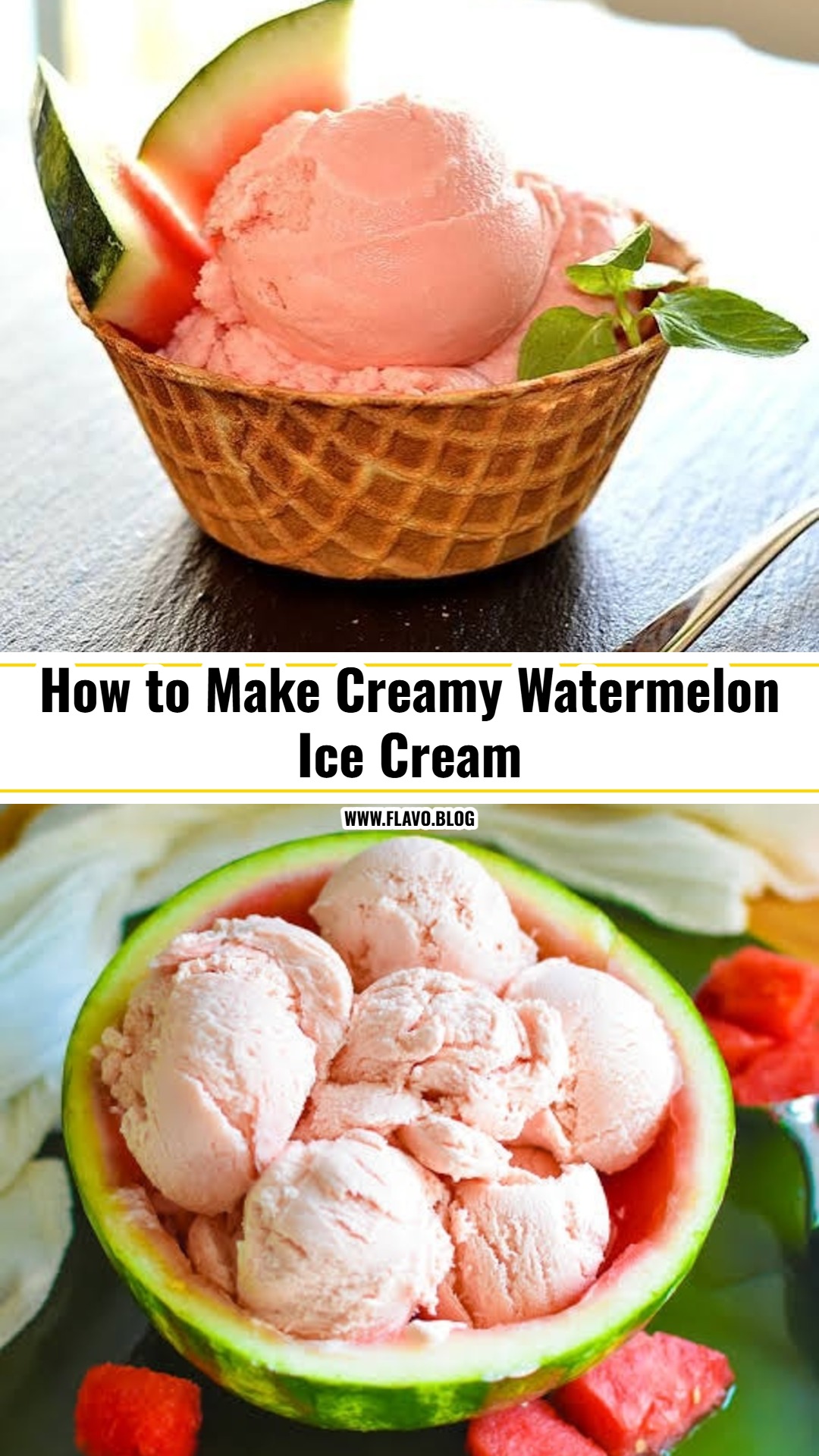 Easy Watermelon Ice Cream You Have To Try