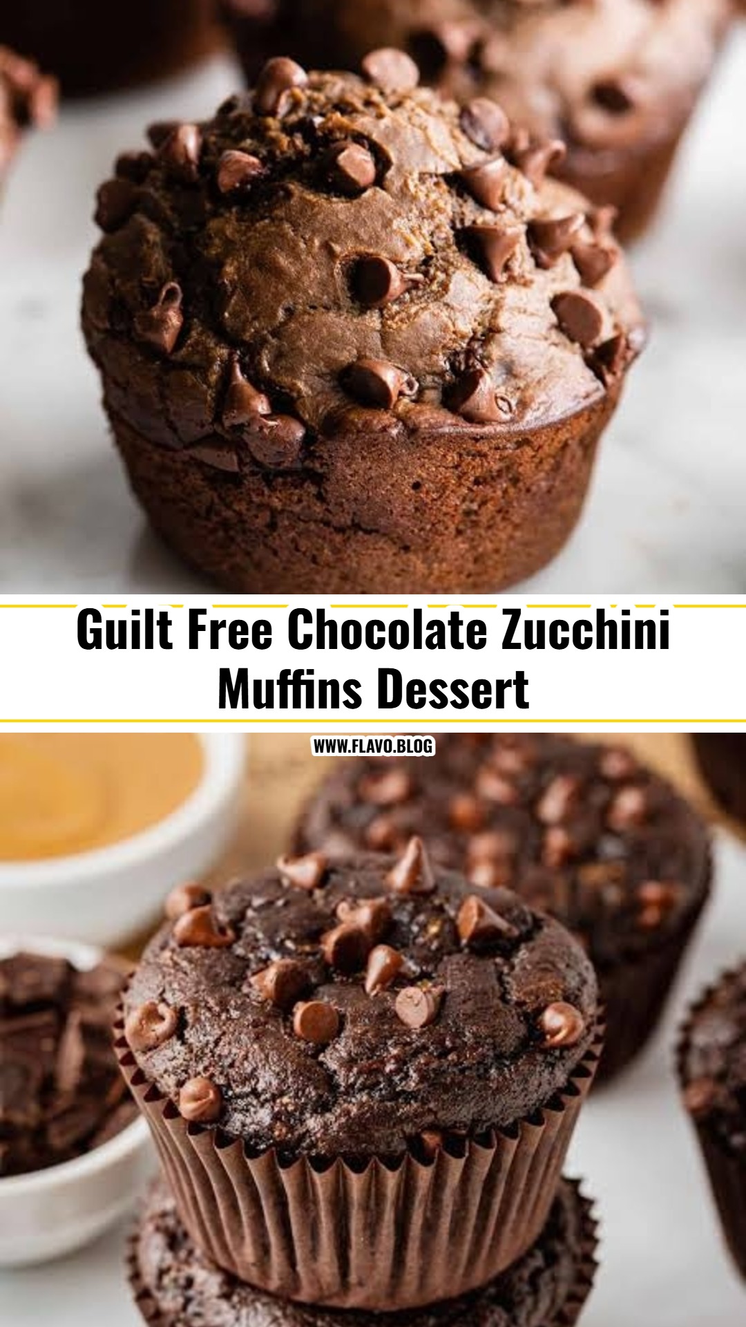 Healthy Chocolate Zucchini Muffins Everyone Loves