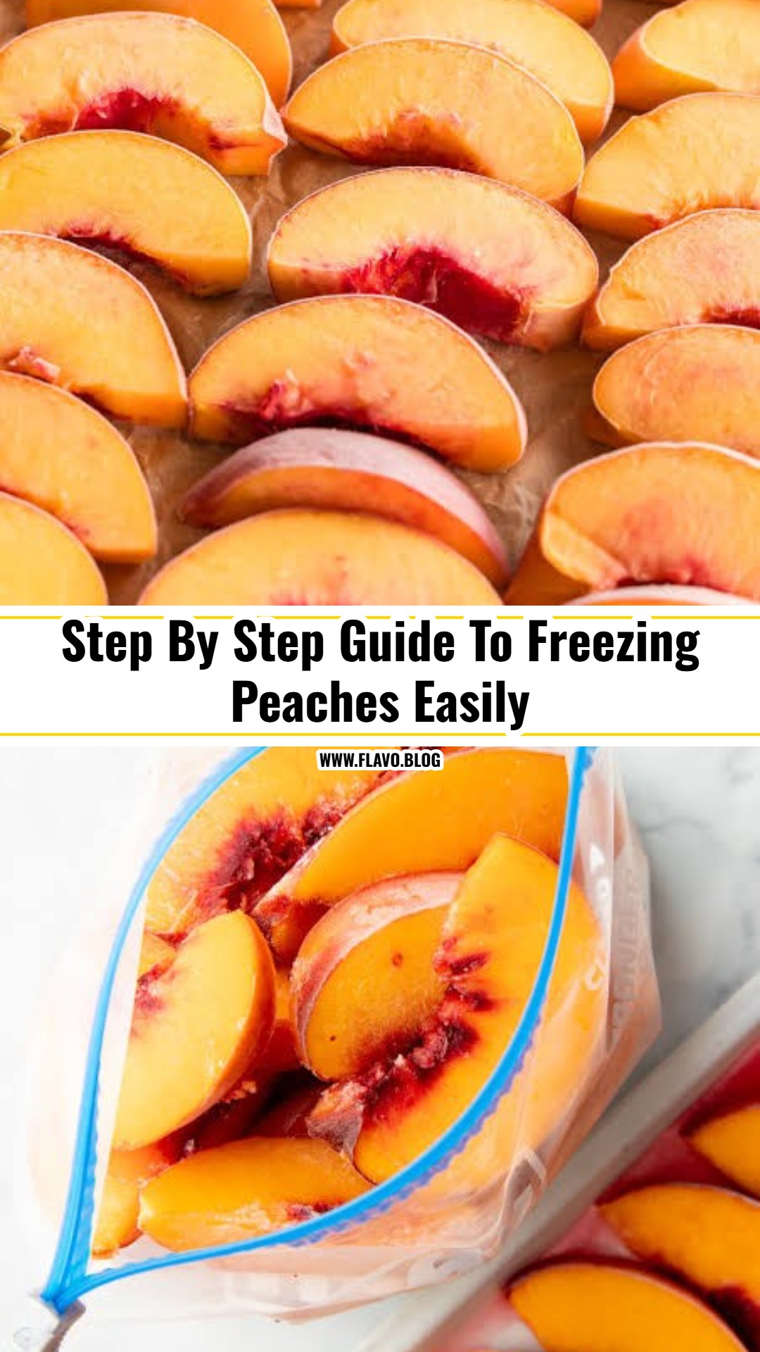 My Easy Method For Freezing Peaches