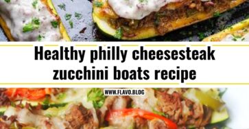 Philly cheesesteak zucchini boats recipe you will love