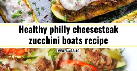 Philly cheesesteak zucchini boats recipe you will love