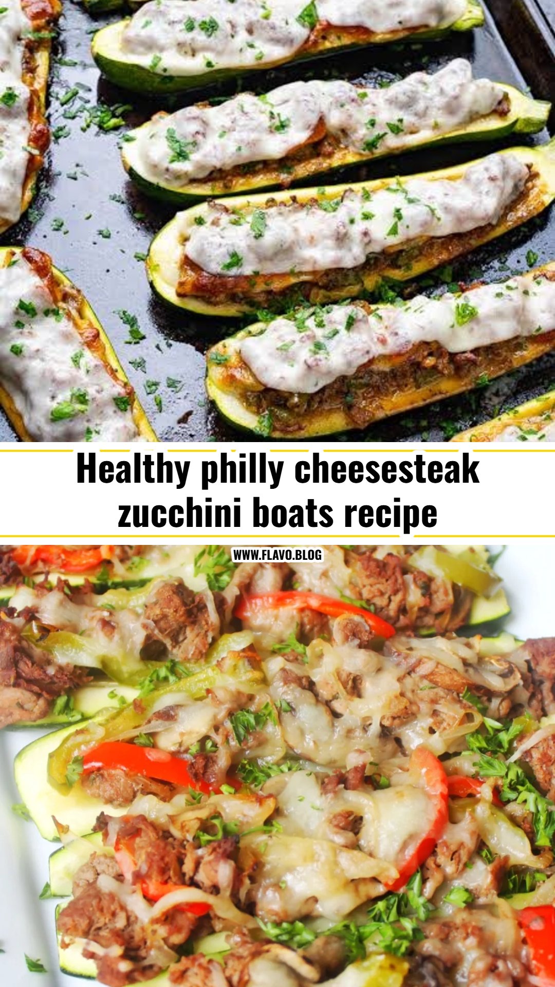 Philly cheesesteak zucchini boats recipe you will love