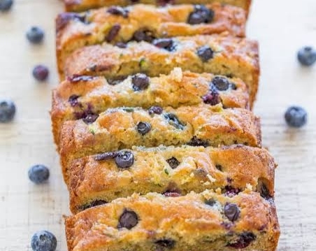 The Best Blueberry Zucchini Bread You Will Ever Make top view