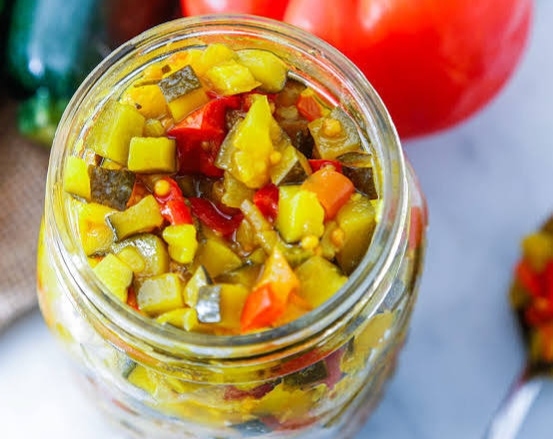 The Best Zucchini Relish Recipe You Have To Try top view