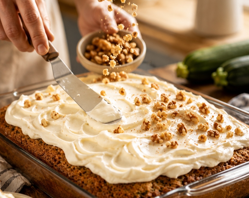 The Only Zucchini Cake Recipe You Will Ever Need top view