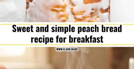 This easy peach bread recipe is perfect for summer