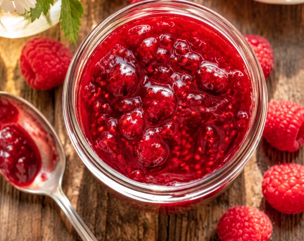 This easy raspberry jam recipe is a game changer top view