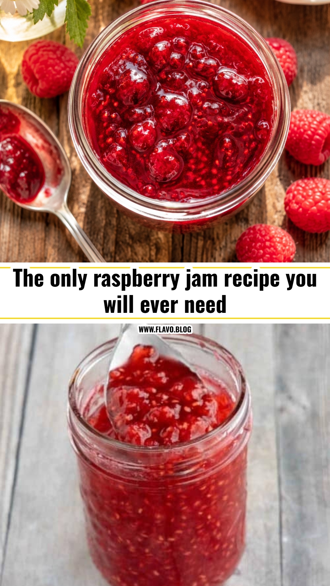 This easy raspberry jam recipe is a game changer