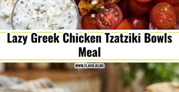 20 Minute Greek Chicken Tzatziki Bowls Meal Prep