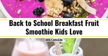 Easy Back to School Breakfast Fruit Smoothie