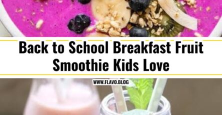 Easy Back to School Breakfast Fruit Smoothie