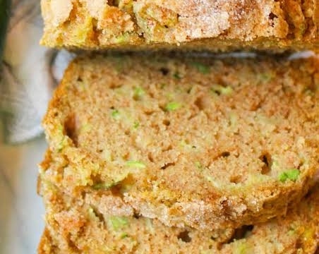 Easy Cinnamon Sugar Snickerdoodle Zucchini Bread suggested serving