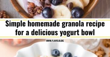 Easy homemade granola recipe for your next yogurt bowl