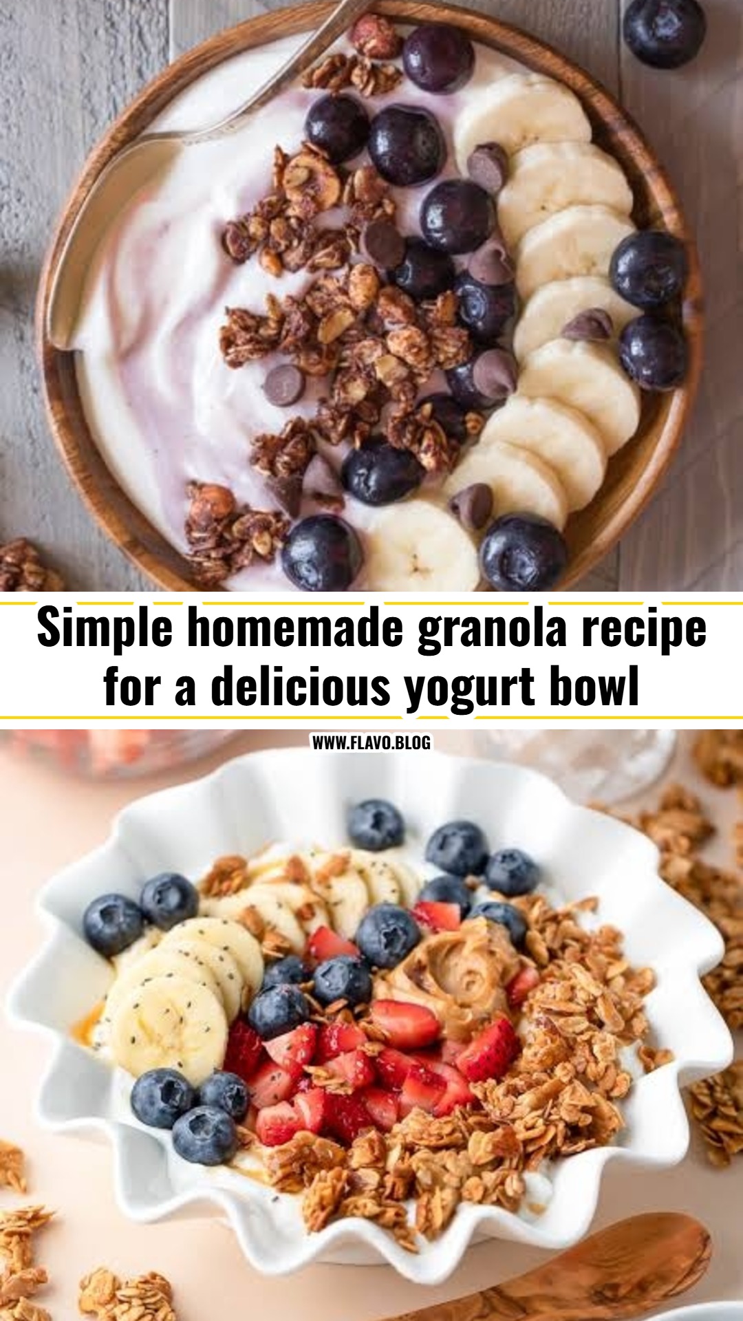 Easy homemade granola recipe for your next yogurt bowl