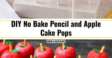 Easy No Bake Pencil and Apple Cake Pops