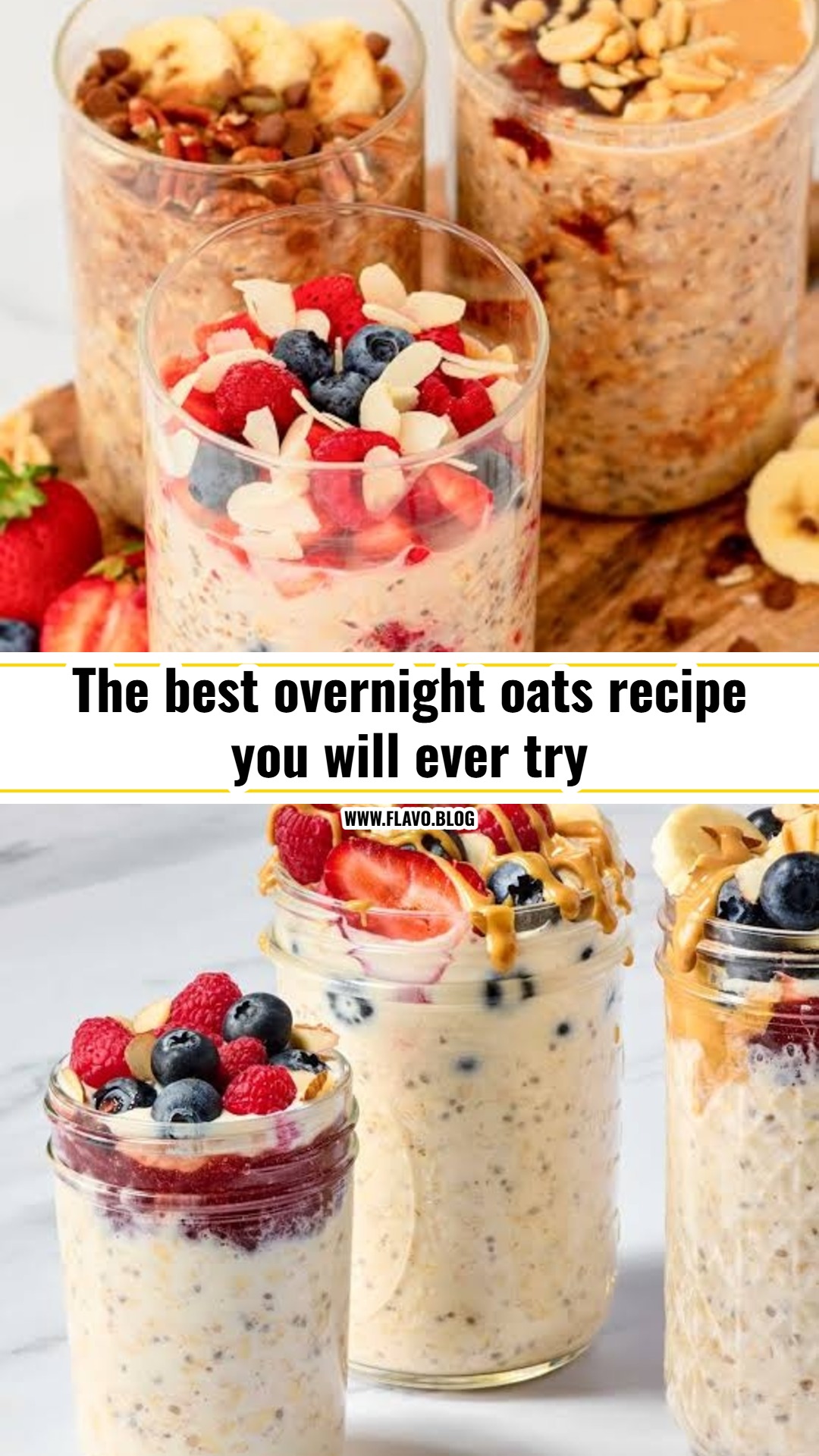 Easy overnight oats recipe for busy mornings
