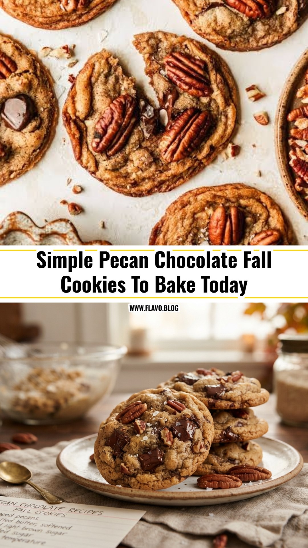 Easy Pecan Chocolate Fall Cookies Everyone Loves