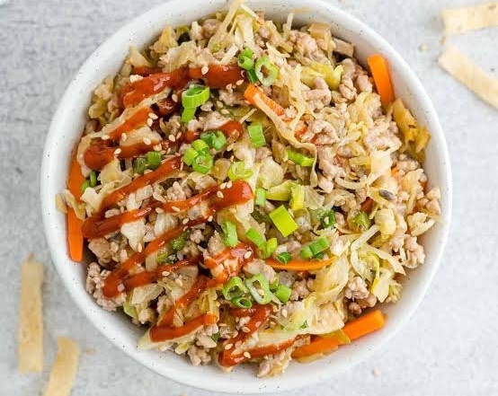 This Easy Egg Roll in a Bowl is Ready in 15 Minutes top view