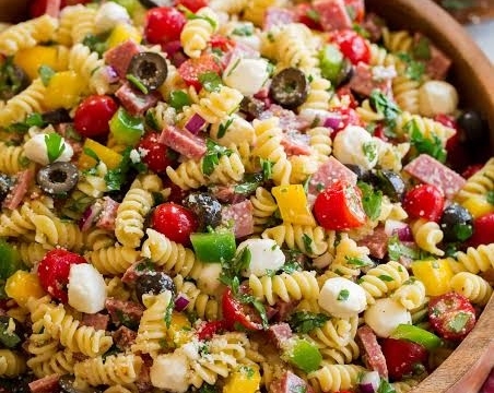 This easy italian pasta salad is the best summer side suggested serving