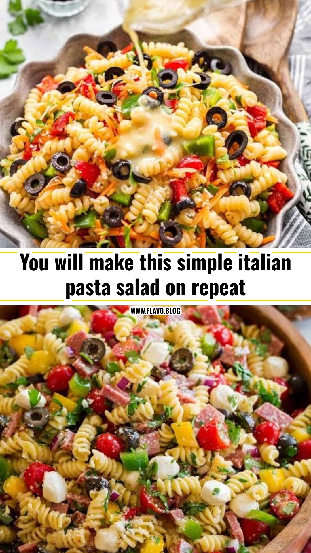This easy italian pasta salad is the best summer side