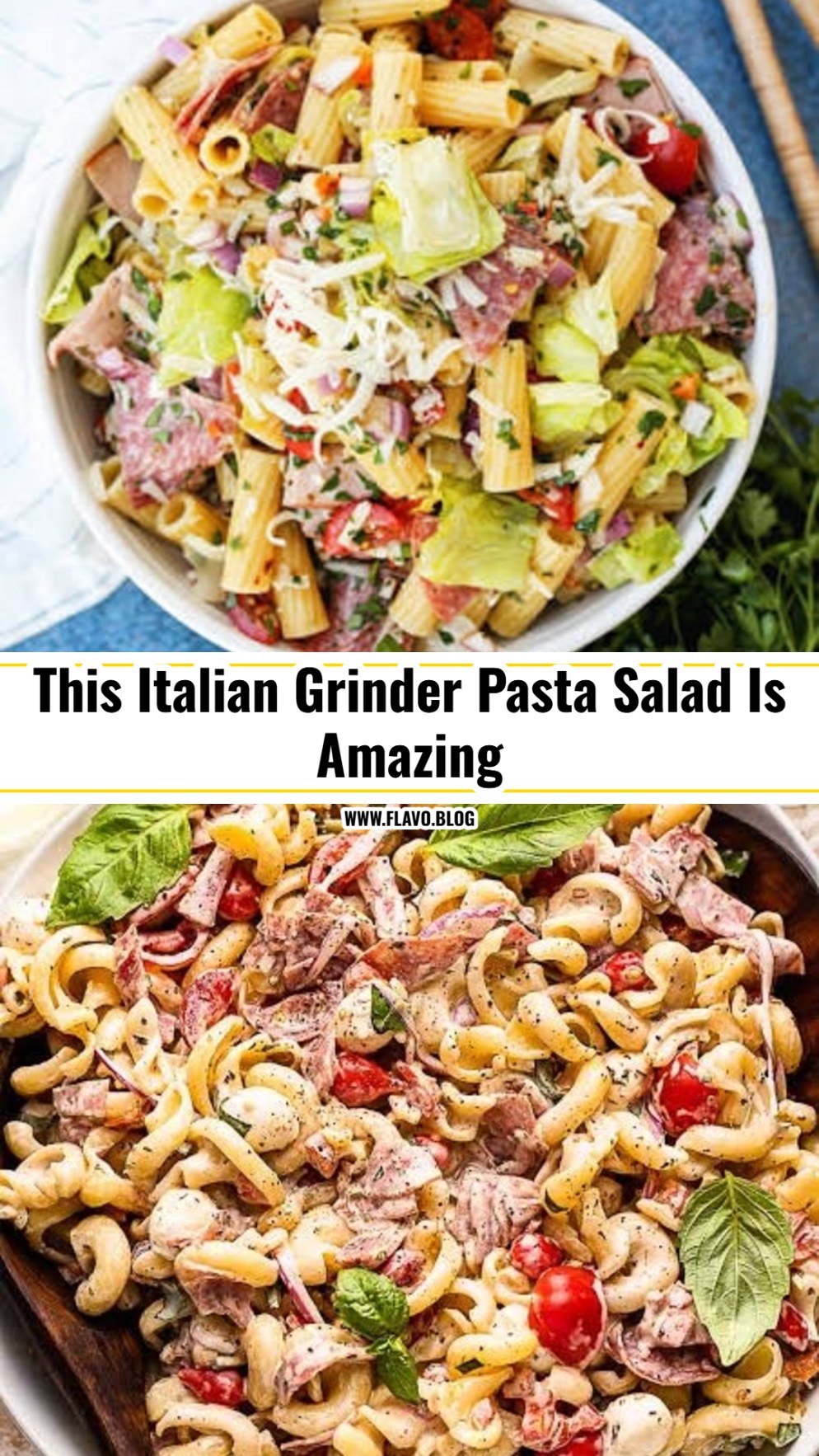Viral Italian Grinder Pasta Salad Recipe