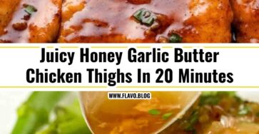 20 Minute Sticky Honey Garlic Butter Chicken Thighs