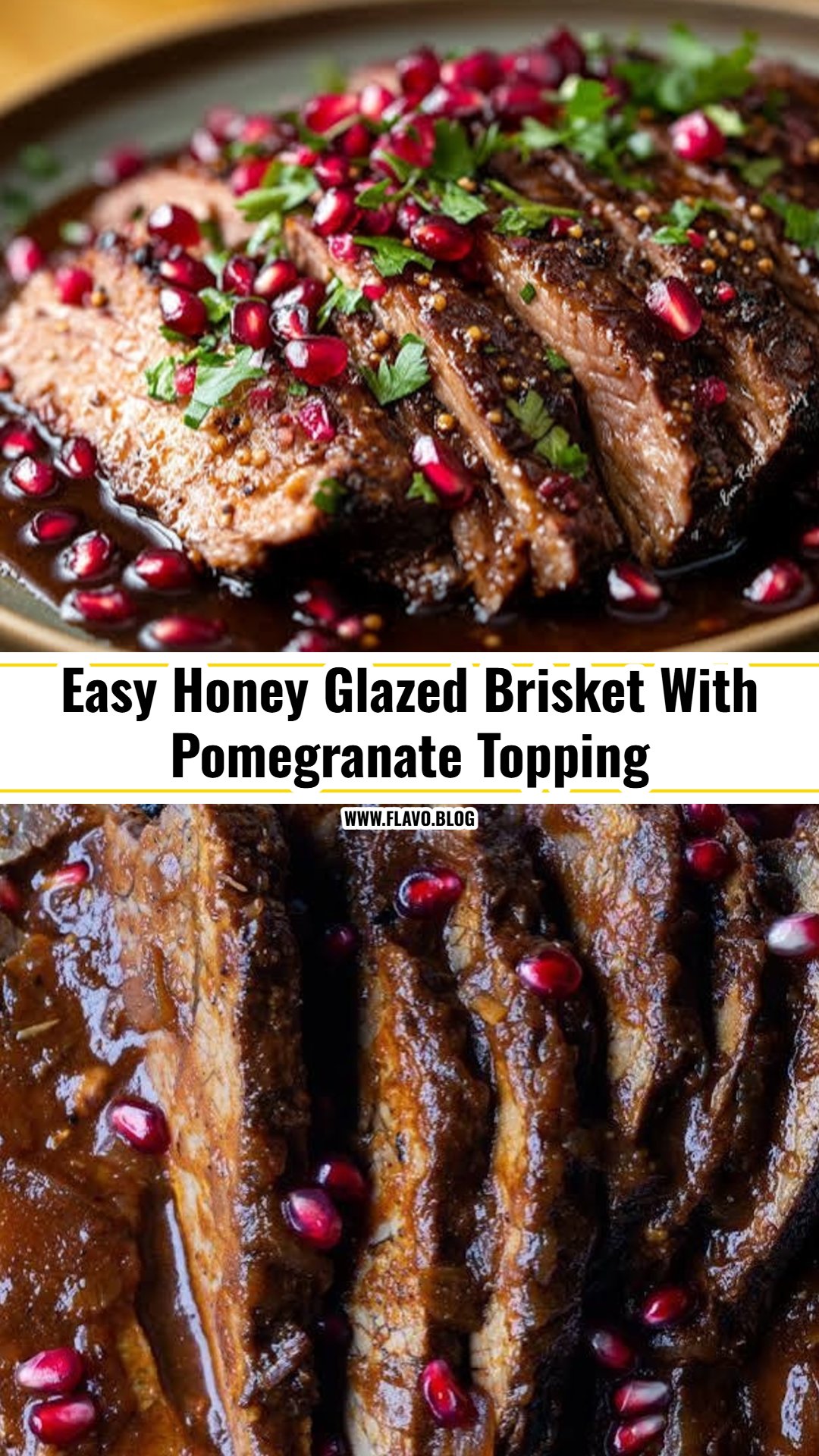 Best Honey Glazed Braised Brisket With Pomegranate