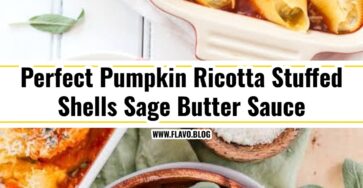 Creamy Pumpkin Ricotta Stuffed Shells Sage Butter Sauce
