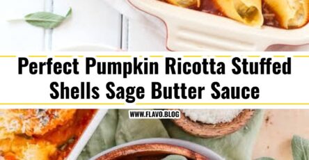 Creamy Pumpkin Ricotta Stuffed Shells Sage Butter Sauce