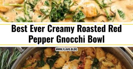 Creamy Tuscan Roasted Red Pepper Gnocchi Comfort Bowl