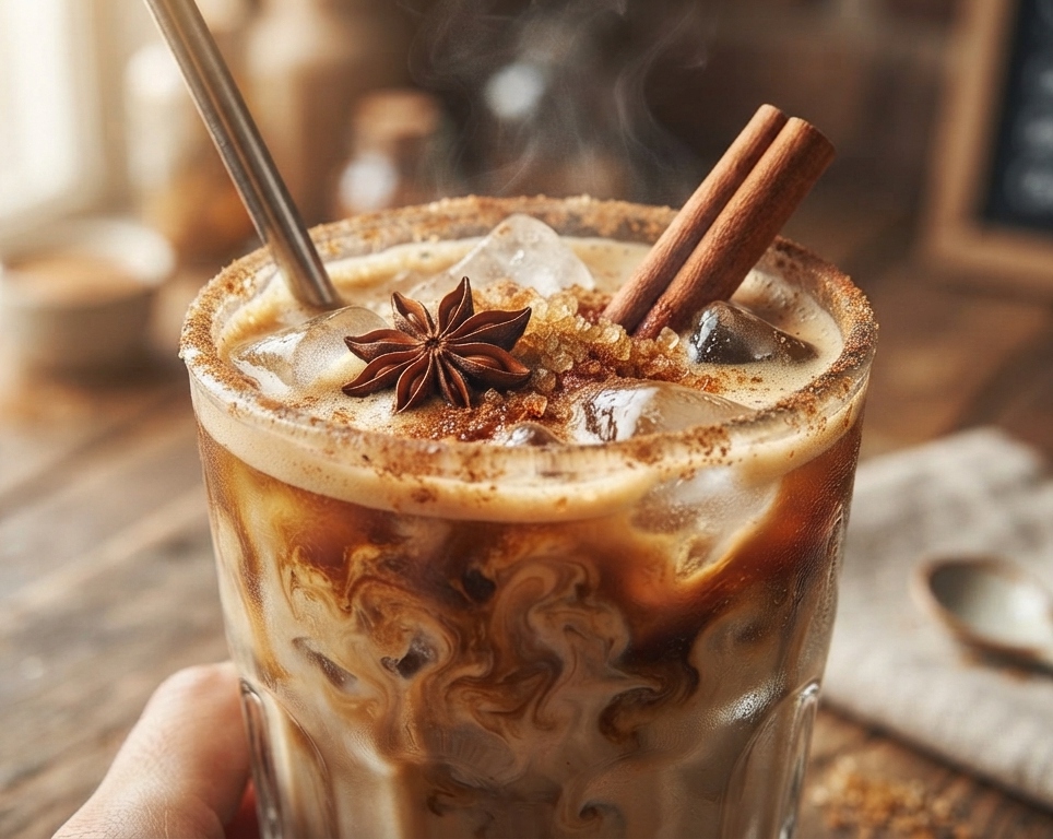 DIY Starbucks Iced Brown Sugar Oatmilk Shaken Espresso suggested serving