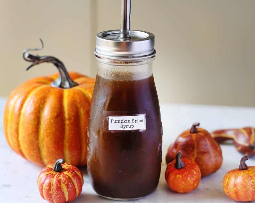 Easy 10 Minute Pumpkin Spice Syrup Recipe suggested serving