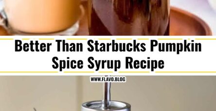 Easy 10 Minute Pumpkin Spice Syrup Recipe