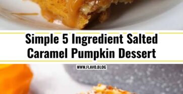 Easy 5 Ingredient Salted Caramel Pumpkin Dump Cake