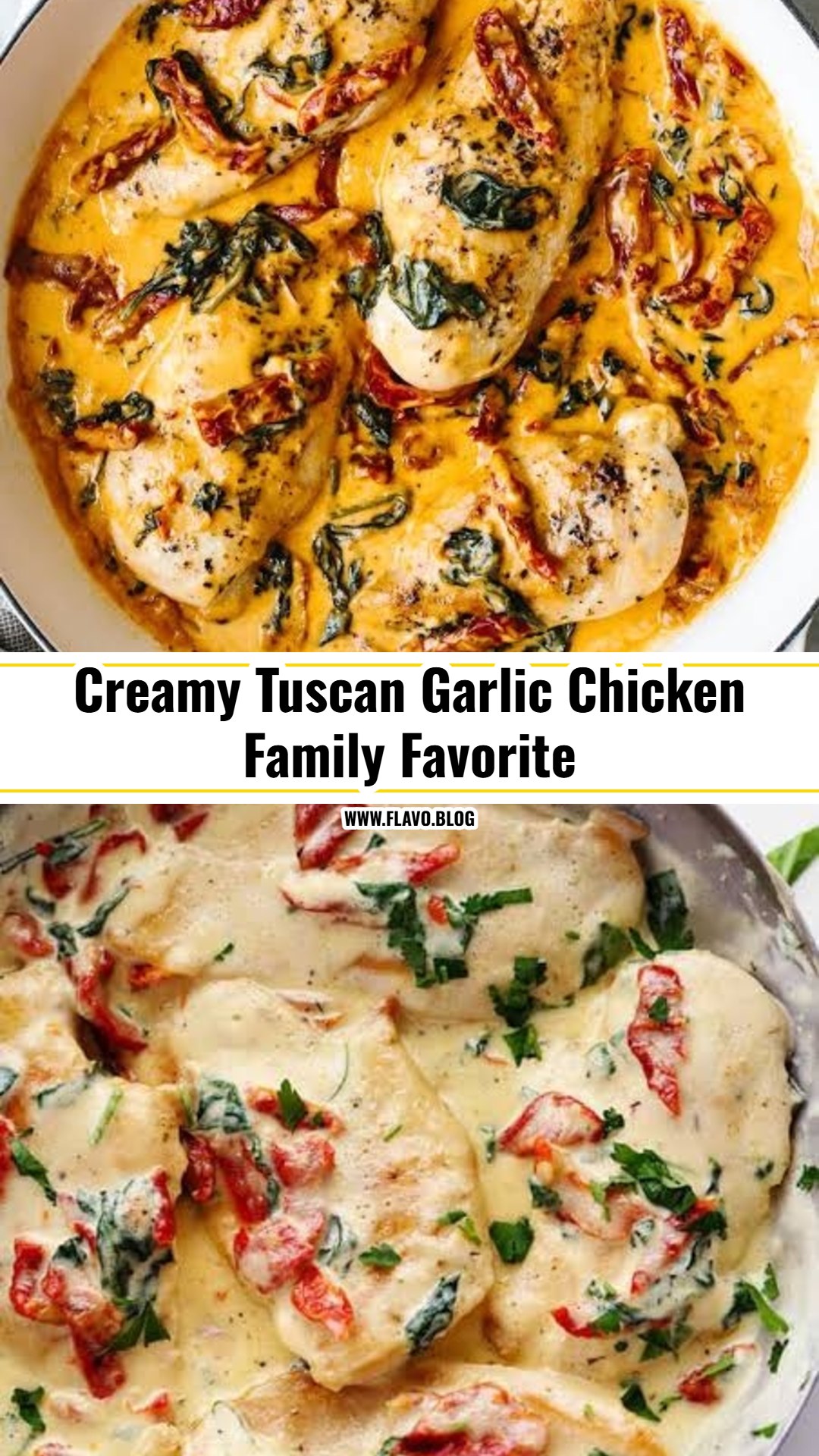 Easy Creamy Tuscan Garlic Chicken Skillet