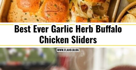 Easy Garlic Butter Buffalo Chicken Pull Apart Sliders