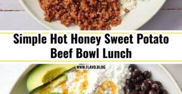Easy Hot Honey Sweet Potato Beef Bowl Dinner