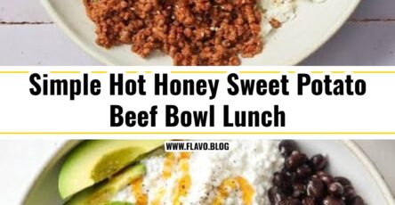Easy Hot Honey Sweet Potato Beef Bowl Dinner