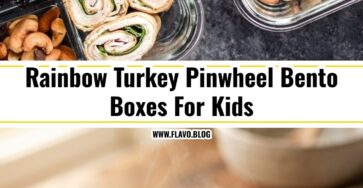 Easy Rainbow Turkey Pinwheel Bento Boxes