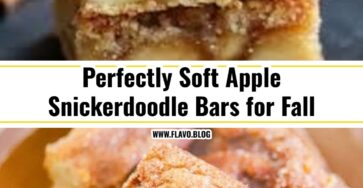 Soft and Chewy Apple Snickerdoodle Bars for Fall