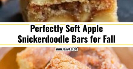 Soft and Chewy Apple Snickerdoodle Bars for Fall