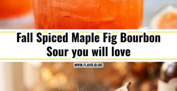 Spiced Maple Fig Bourbon Sour is the best fall drink