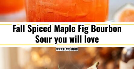 Spiced Maple Fig Bourbon Sour is the best fall drink