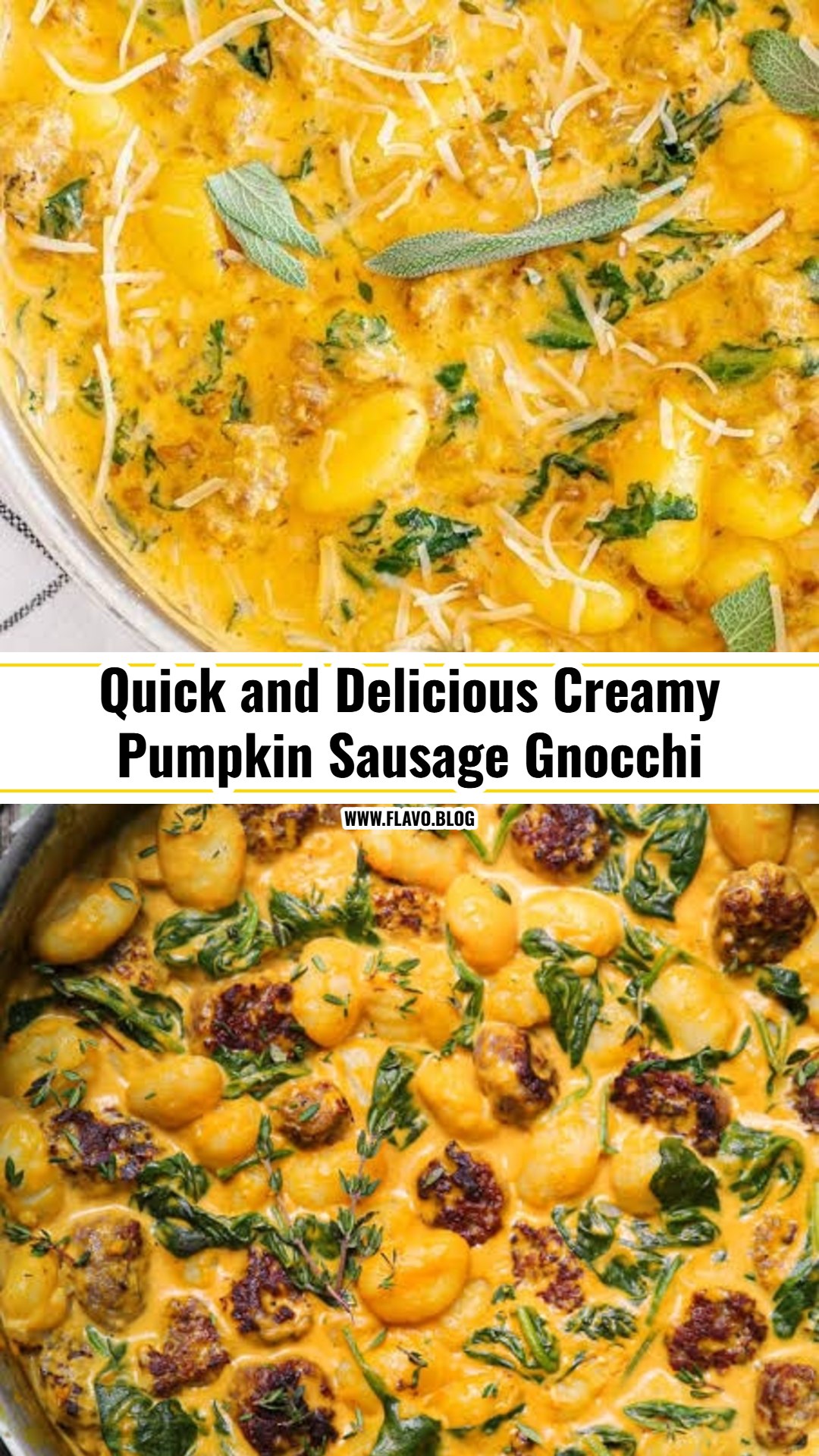 The Best Creamy Pumpkin Sausage Gnocchi Recipe Ever