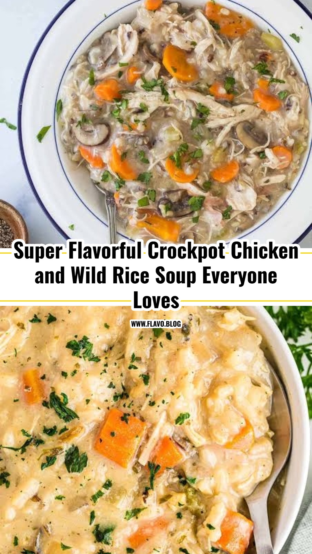 The Best Crockpot Chicken and Wild Rice Soup Recipe Ever