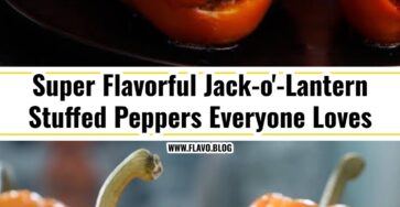 The Best Jack-o'-Lantern Stuffed Peppers Recipe Ever