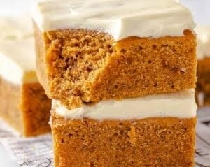 These Viral Pillow Soft Pumpkin Bars Are Next Level top view